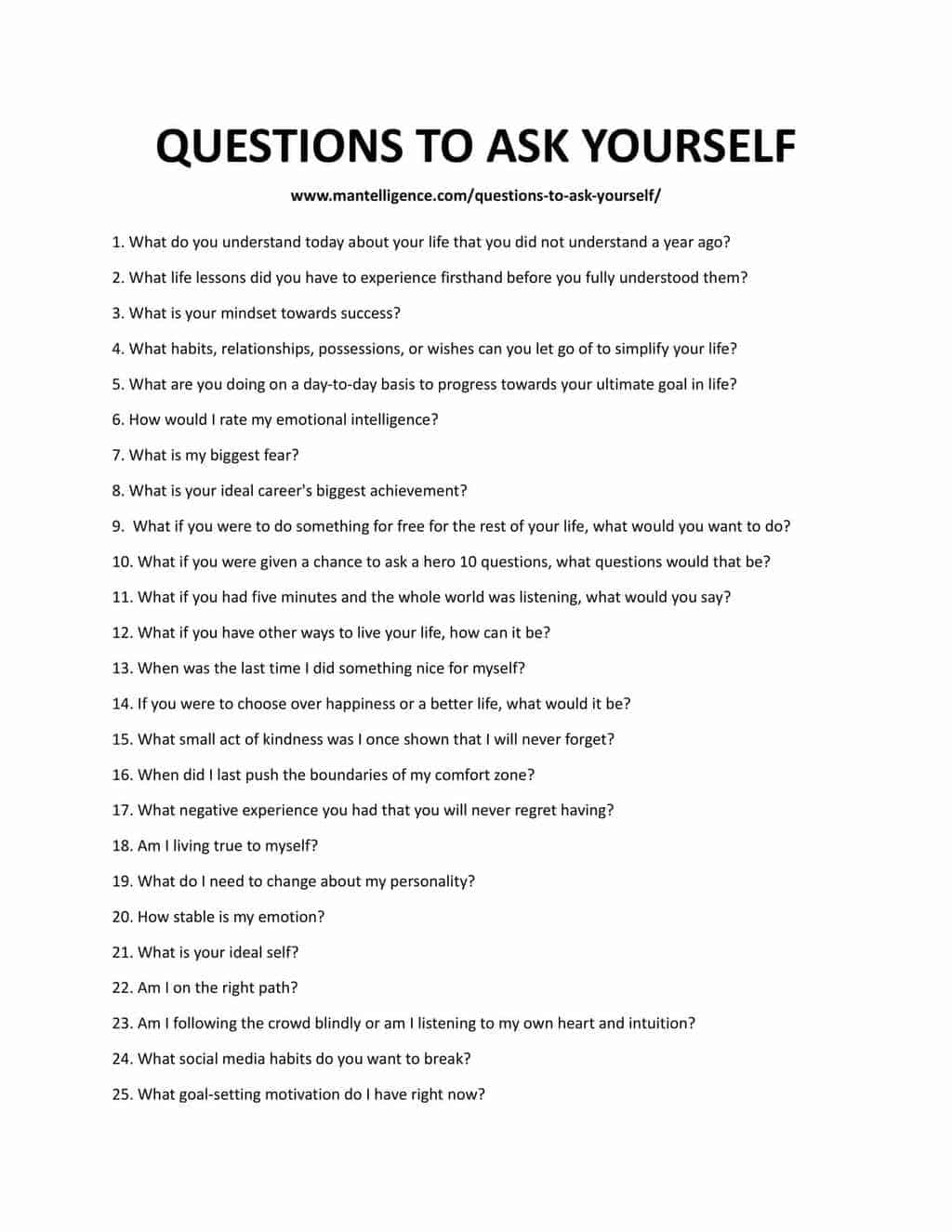 28 grandes preguntas que debes hacerte hoy