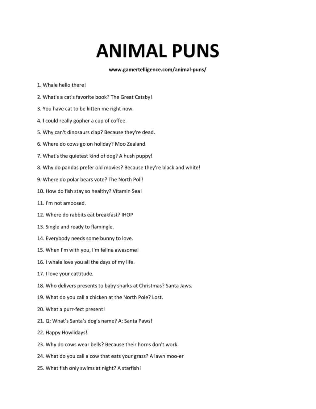 31 juegos de palabras con animales: ¡sé genial y haz que todos se rían a carcajadas!