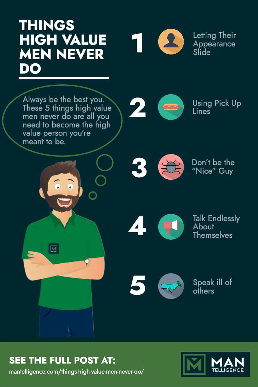 5 cosas que los hombres de alto valor nunca hacen 5 cosas que los hombres de alto valor nunca hacen